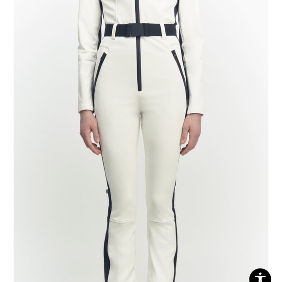 Windproof and waterproof jumpsuit ski collection WHITE NWT M - Picture 7 of 7